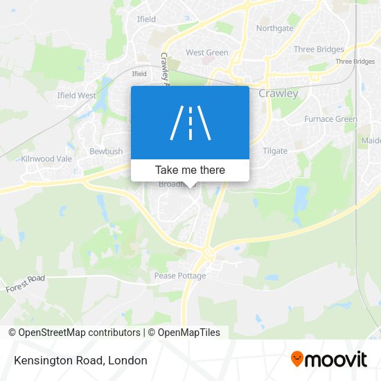 Kensington Road map