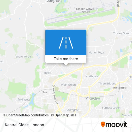 Kestrel Close map