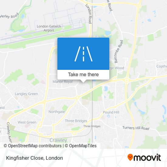 Kingfisher Close map
