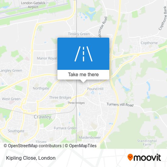 Kipling Close map