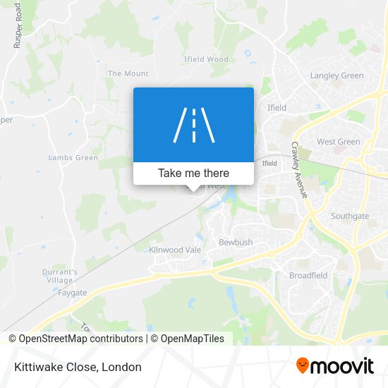 Kittiwake Close map