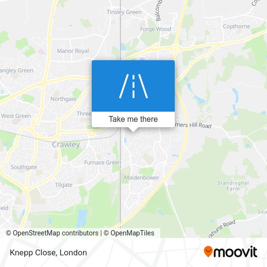 Knepp Close map