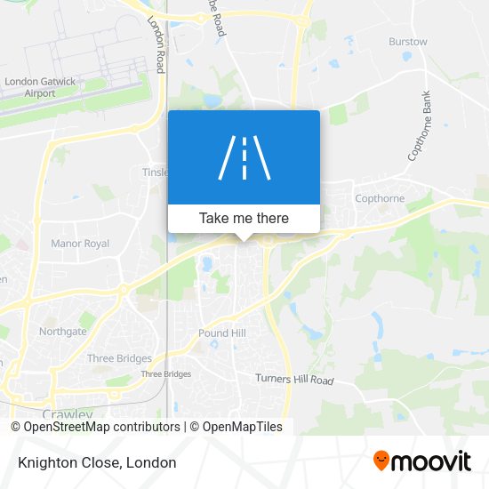 Knighton Close map
