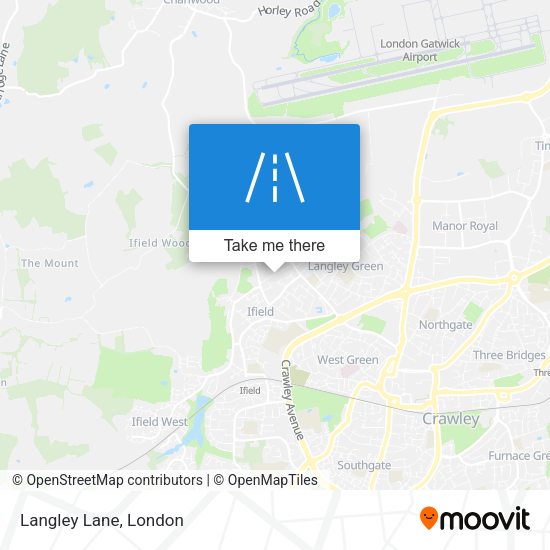 Langley Lane map