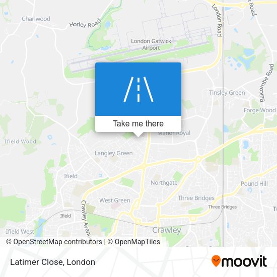 Latimer Close map