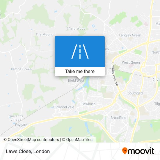 Laws Close map
