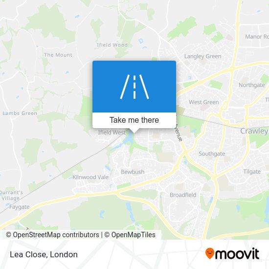 Lea Close map