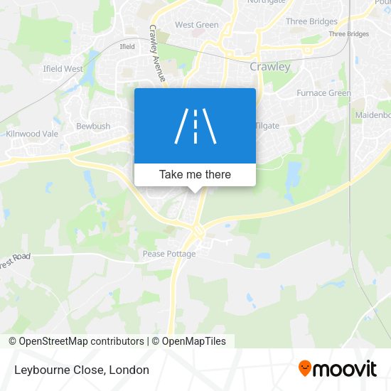 Leybourne Close map