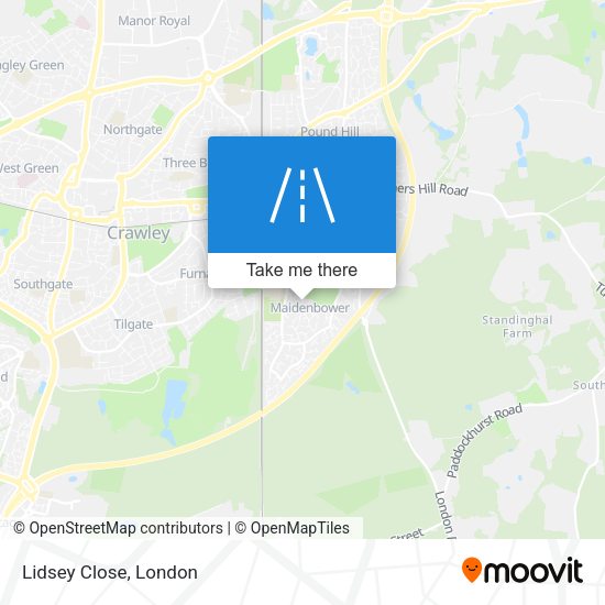 Lidsey Close map