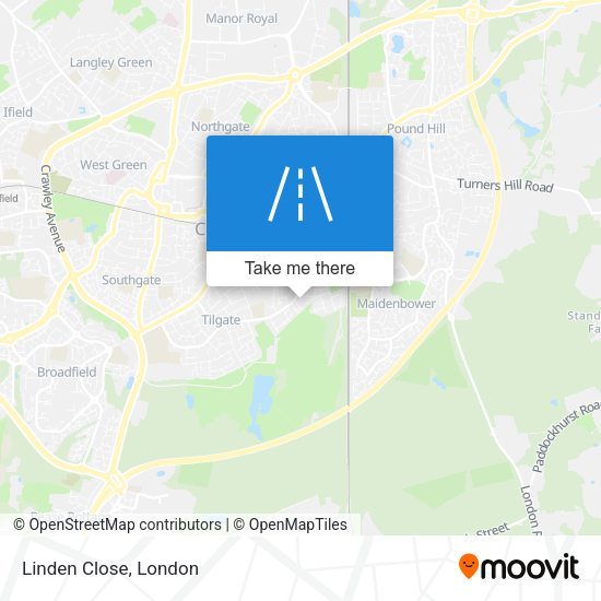 Linden Close map