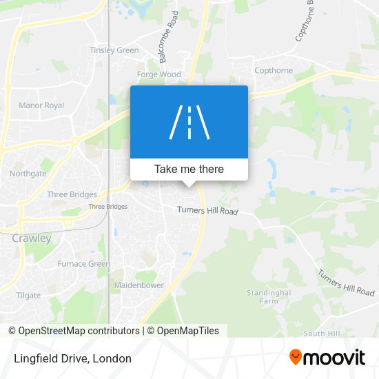Lingfield Drive map