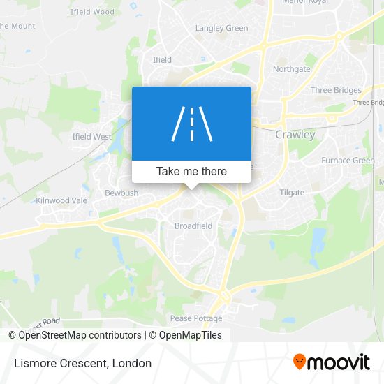Lismore Crescent map