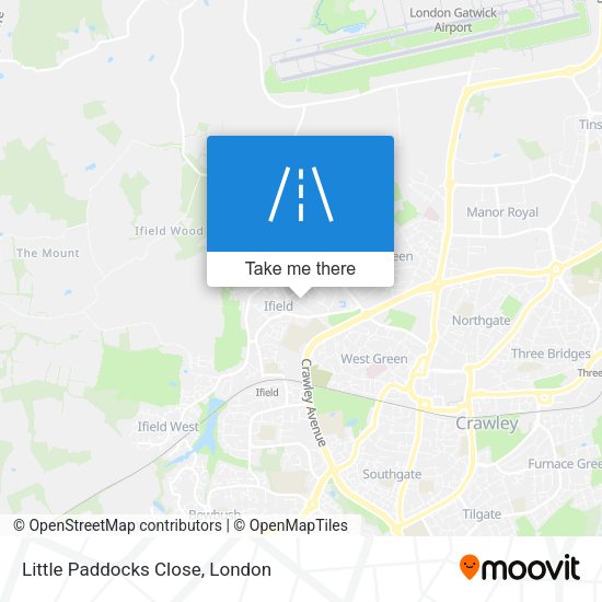 Little Paddocks Close map