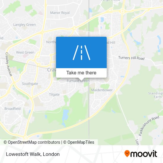Lowestoft Walk map