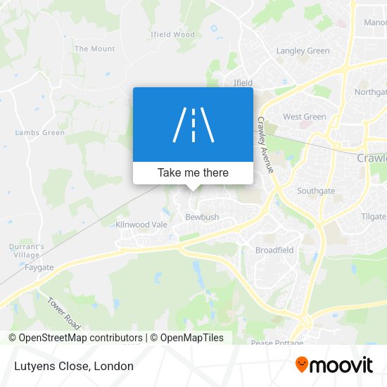 Lutyens Close map