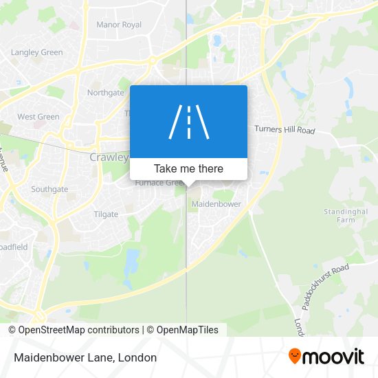 Maidenbower Lane map