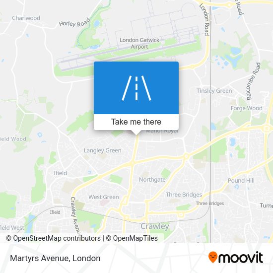 Martyrs Avenue map