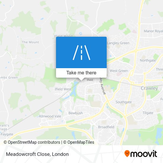 Meadowcroft Close map