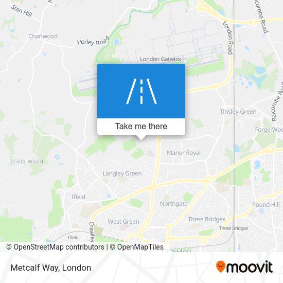 Metcalf Way map