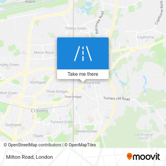Milton Road map