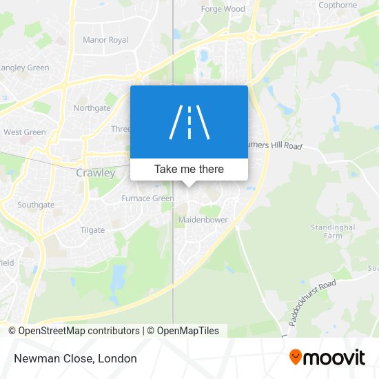 Newman Close map