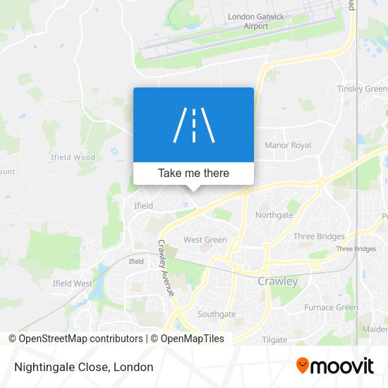Nightingale Close map