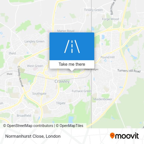Normanhurst Close map