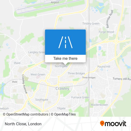 North Close map