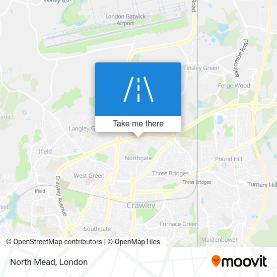 North Mead map