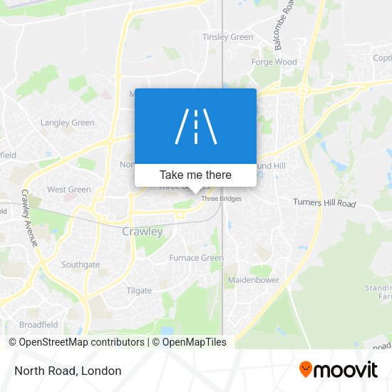 North Road map