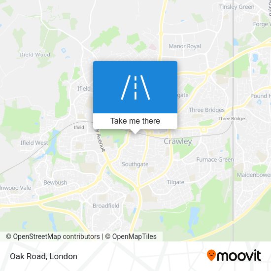 Oak Road map
