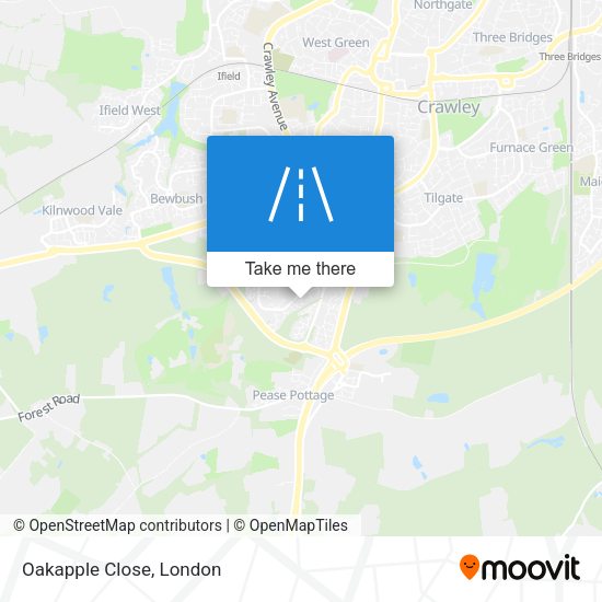 Oakapple Close map