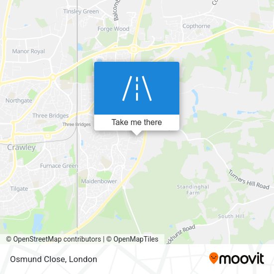 Osmund Close map