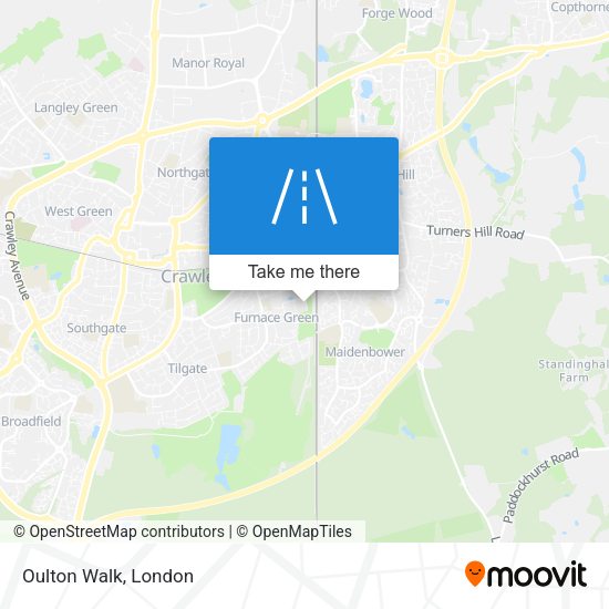 Oulton Walk map