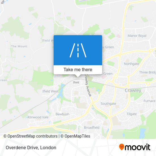 Overdene Drive map