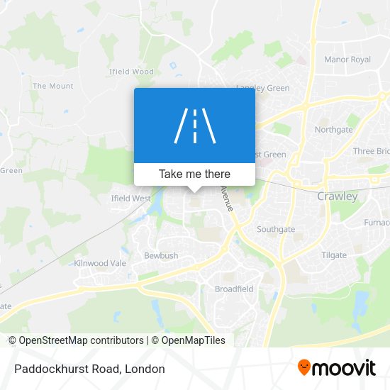 Paddockhurst Road map