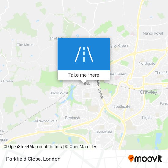 Parkfield Close map