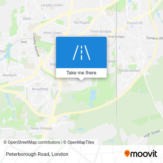 Peterborough Road map