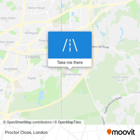 Proctor Close map