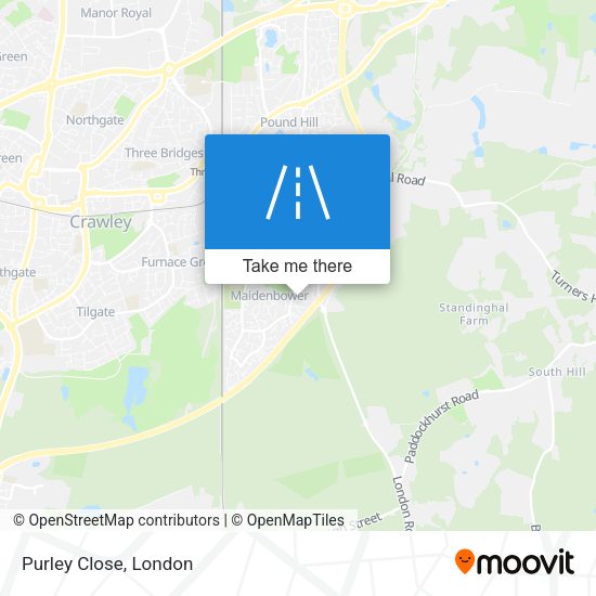 Purley Close map