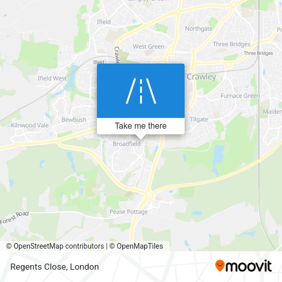 Regents Close map