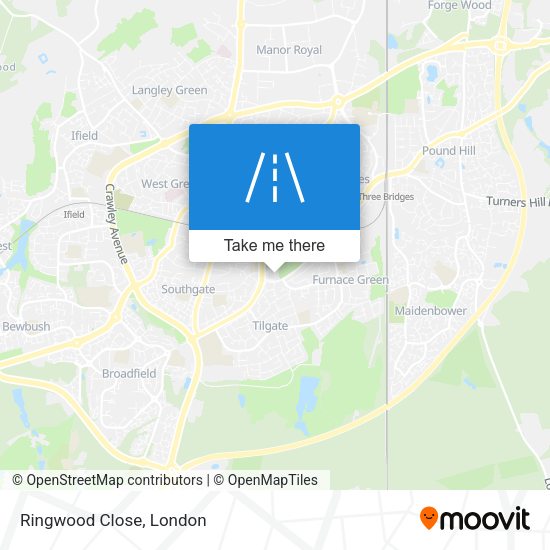 Ringwood Close map