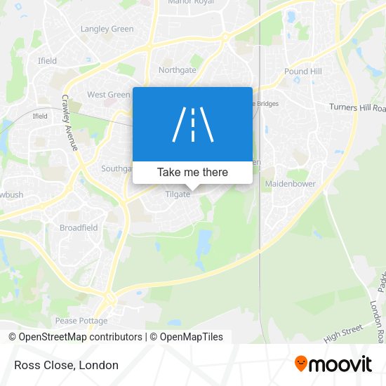 Ross Close map