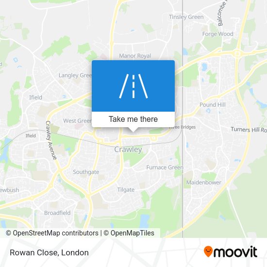 Rowan Close map