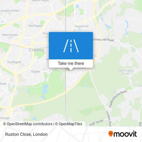 Ruston Close map