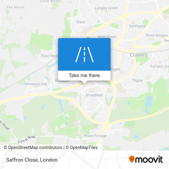 Saffron Close map