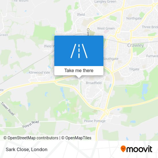 Sark Close map