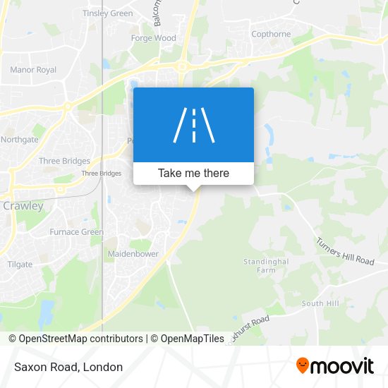 Saxon Road map