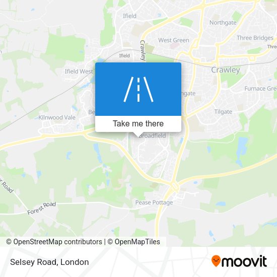 Selsey Road map