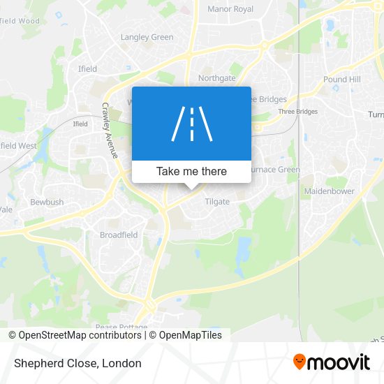 Shepherd Close map